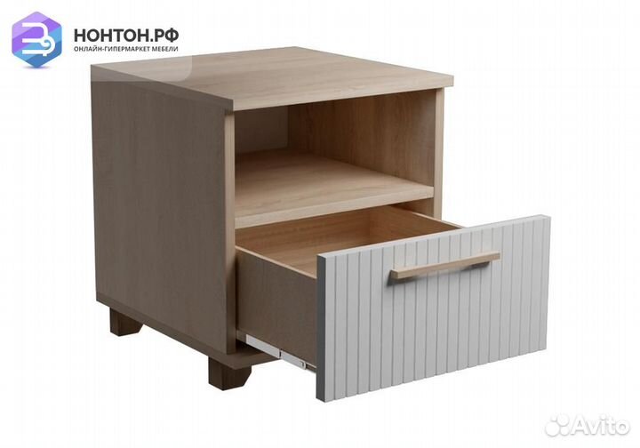 Тумба прикроватная с ящиком Копенгаген дуб сонома
