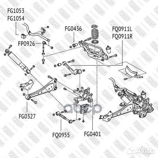 С-б.зад.рычага toyota RAV4 05 FG0327 fixar