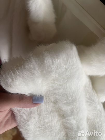 Искусственная шуба белая