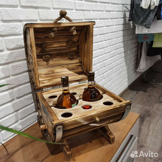 Бочка бар настольная