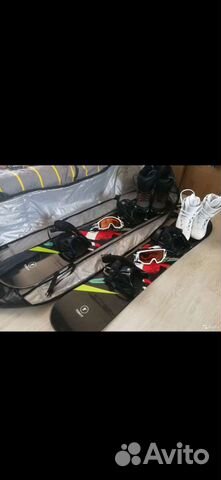 Сноуборд 2 комплекта (мужской +женский)