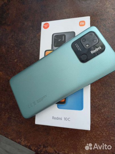 Redmi 10c NFC 4+2/128gb mint green