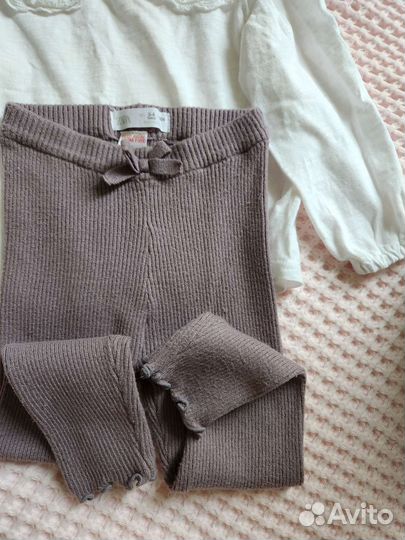 Блузка Sela и легинсы Zara 104