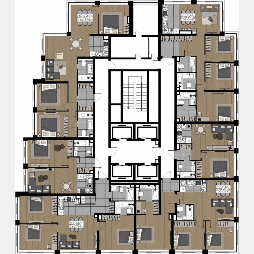 4-к. квартира, 91,2 м², 19/25 эт.