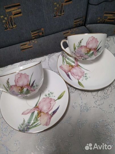 Фарфоровые чайные пары