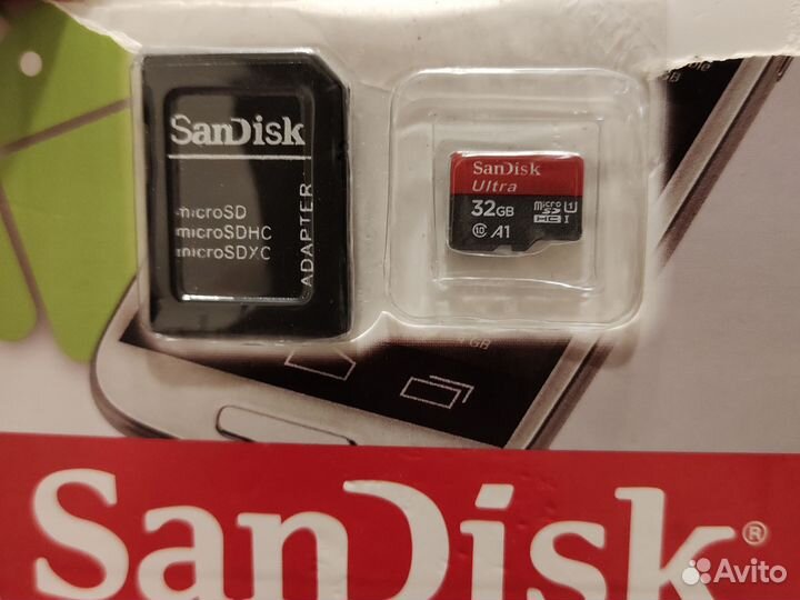 Карта памяти MicroSD 32 гб