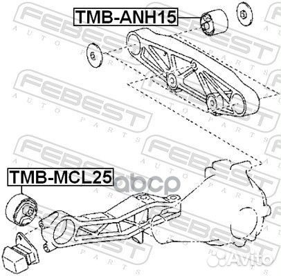 Сайлентблок подушки дифференциала tmbanh15 Febest