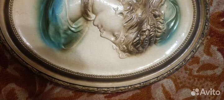 Гипсовый барельеф Тарелка декоративная