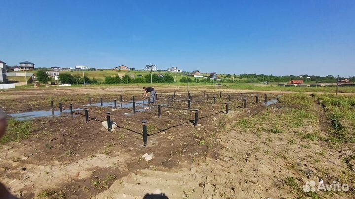 Винтовые сваи + монтаж