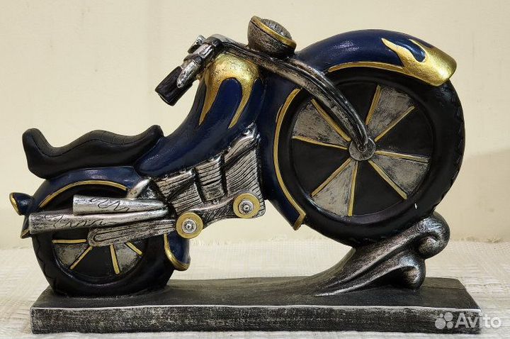 Часы мотоцикл с термометром