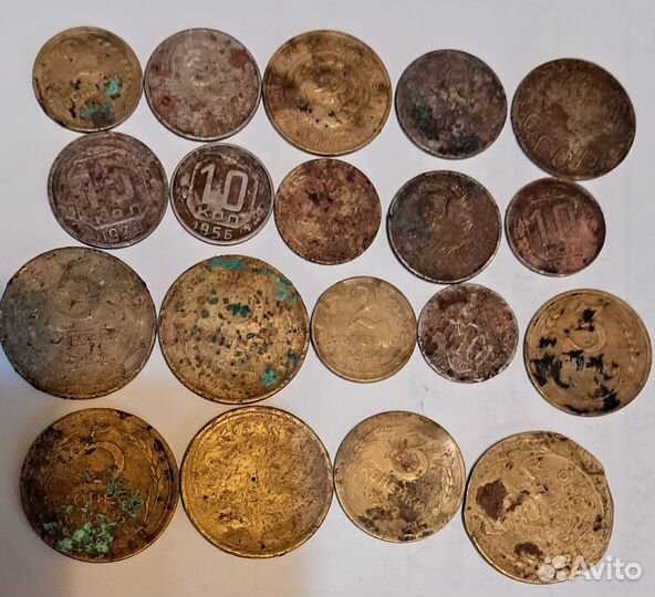 100 монет Раннего СССР. Медь, Серебро и др. С 1924