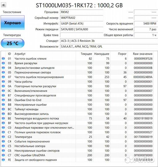 Новые Жесткие диски (HDD) 1TB 2.5