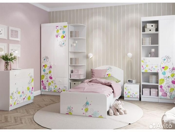 Детская кровать «Радуга» крд 900.1 дсв