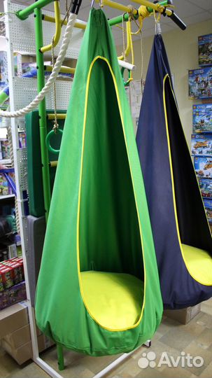 Подвесной Гамак-Кокон Капелька для Шведской стенки