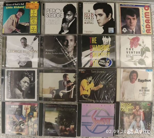 CD диски(фирма) Iglesias, Dalida,E.Presley,Urban