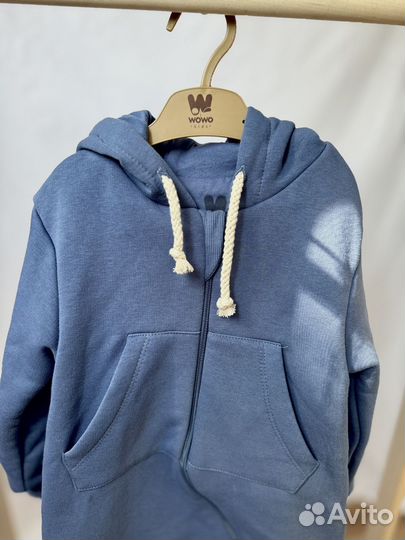 Теплый демисезонный комбинезон детский новый 92