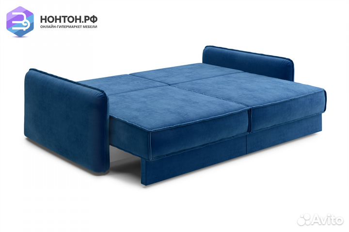 Диван тик-так Антей 3-х местный темно-синий