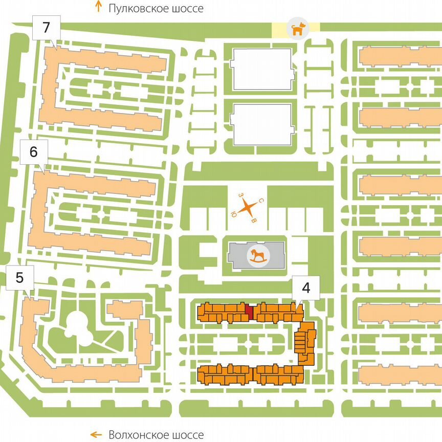 2-к. квартира, 53,7 м², 4/5 эт.