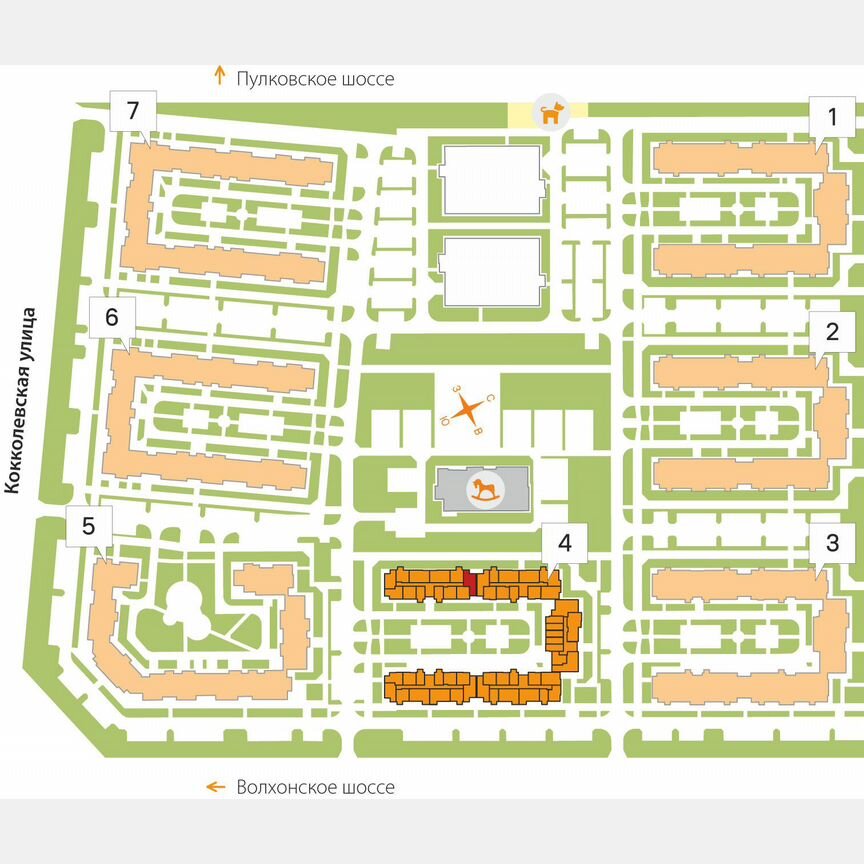 2-к. квартира, 53,7 м², 4/5 эт.