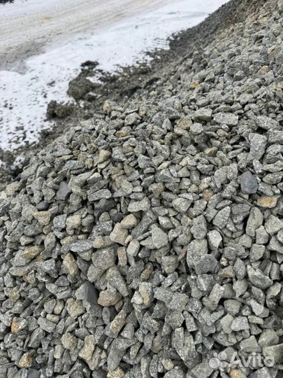 Щебень гранитный, щебень гравийный