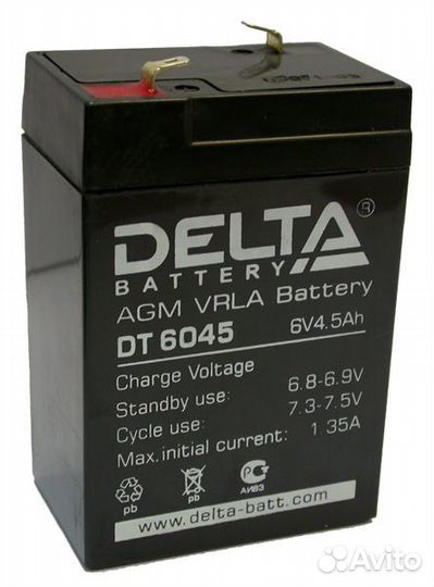 Новые аккумуляторы Delta DT 6045