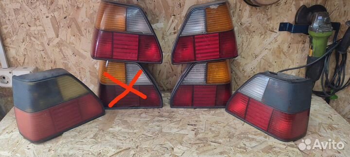 Задние стопы golf 2