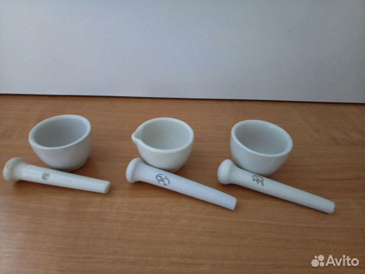 Ступка фарфоровая с пестиком