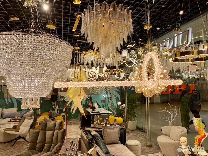 Люстра Дизайн цвет Хрусталь