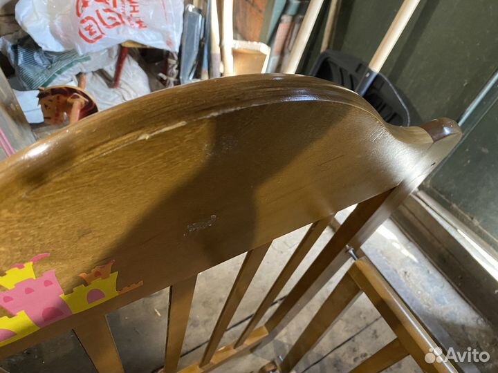 Детская кроватка с маятником и ящиком