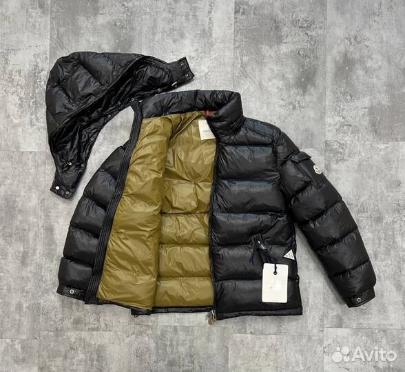 Куртка moncler maya nfc с оливковой подкладкой