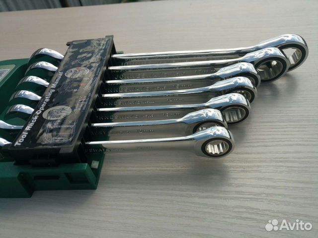 Набор трещоточных ключей Jonnesway W45107S 10-19мм