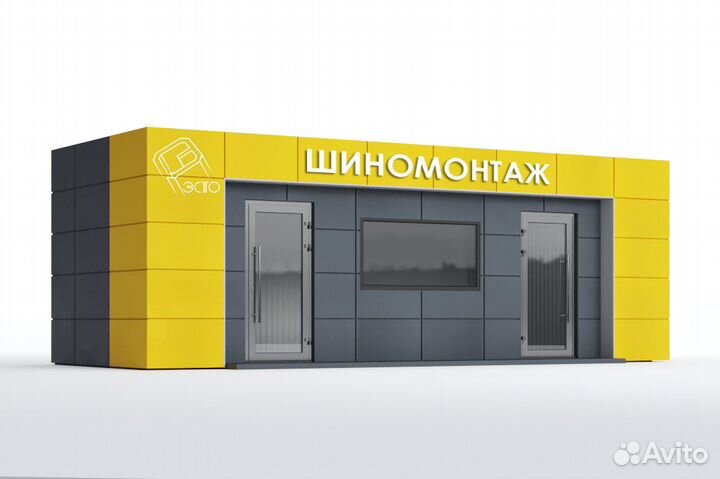 Модульный павильон под шиномонтаж