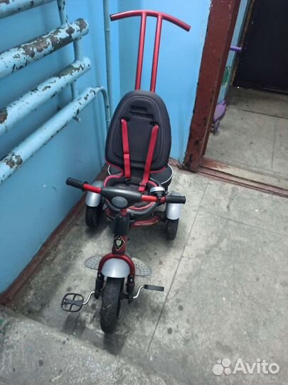Детский велосипед бу с ручкой