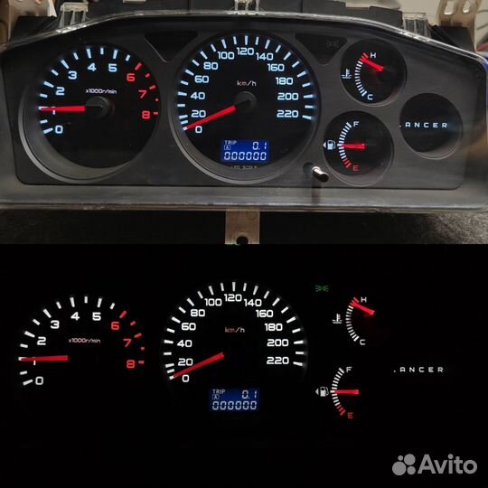 LED тюнинг панели Lancer IX под ключ (на обмен)