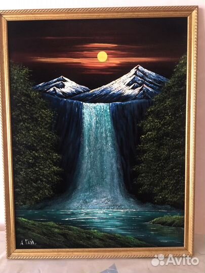 Интерьерная картина большая. Бархат, масло