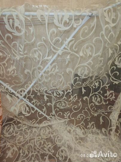 Тюль органза белая