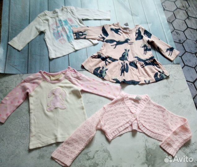 Комплект вещей на девочку от 0-6мес