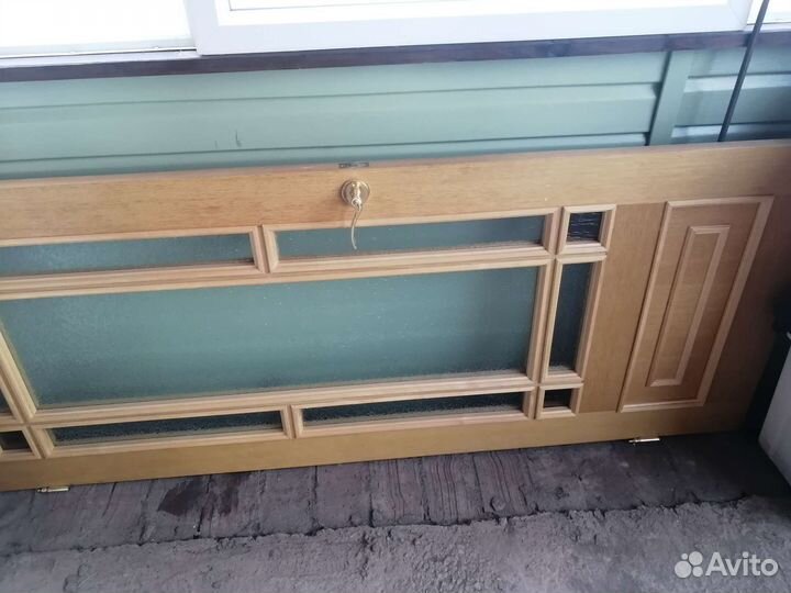 Дверь деревянная со стеклом бу