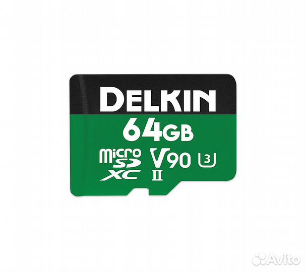 Карта памяти delkin power microSD 2000X UHS-II V90