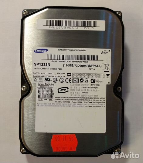 Жесткие диски HDD IDE(PATA),SATA 3,5”