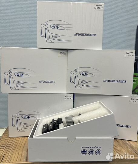 Лед лампы h7 с линзой