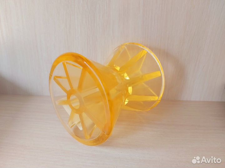 Ролик носовой прицепа L101 мм желтый, Полиуретан