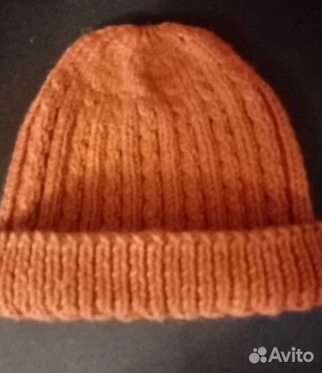 Новая вязаная шапка, шерстяная, ручная работа