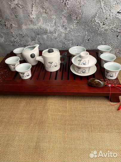 Китайский сервиз чайной для церемонии 7
