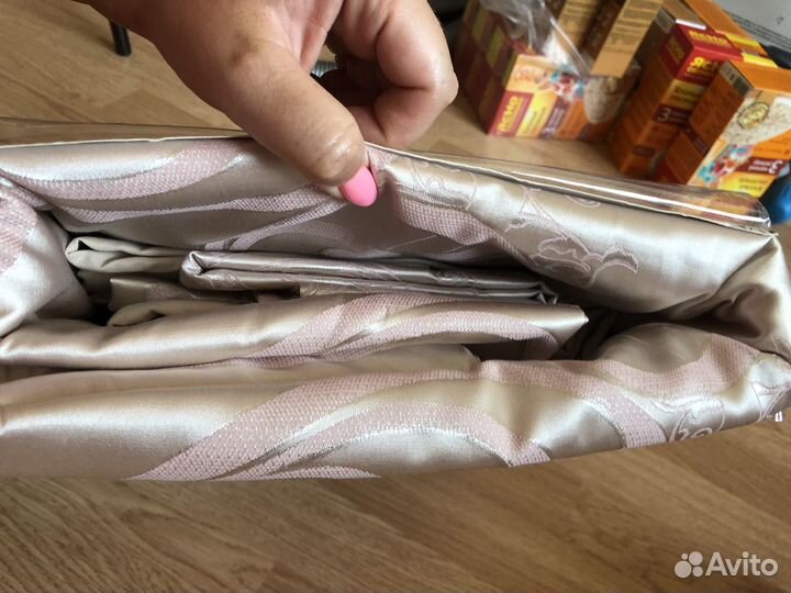 Постельное белье евро хлопковый край рай новое