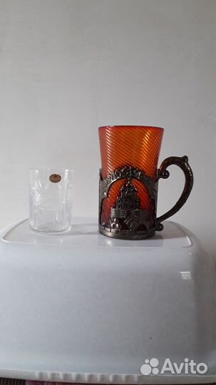 Стакан с подстаканником