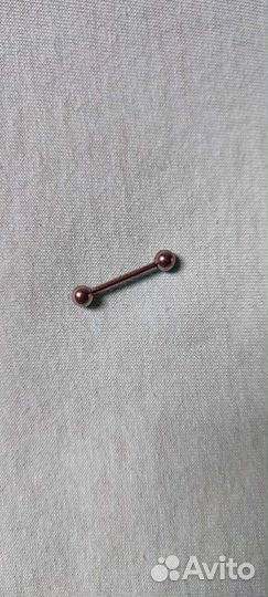 Титановая штанга для пирсинга языка