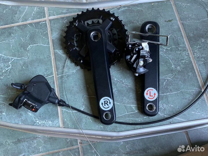 Шатуны, манетка, переключатель microshift