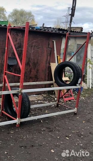 Стеллаж для хранения колес быстросбооные