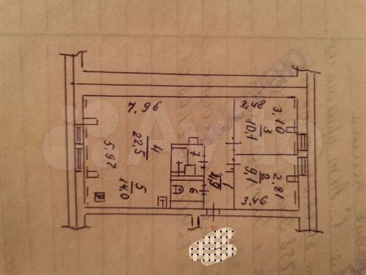 3-к. квартира, 64,6 м², 4/4 эт.